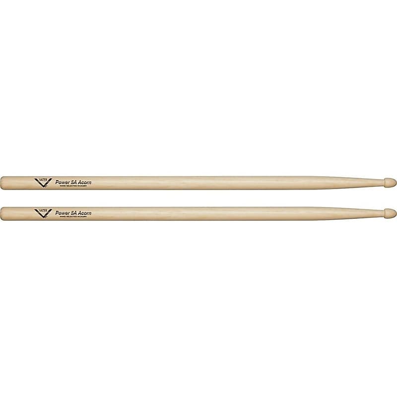 Vater VHP5AAW 5A Power Hickory Acorn Tip Drum Sticks (Pair) image 1