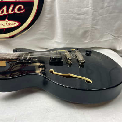 Dean Boca Doublecut 12-string Semi-Hollowbody Guitar 2009 - Black image 12