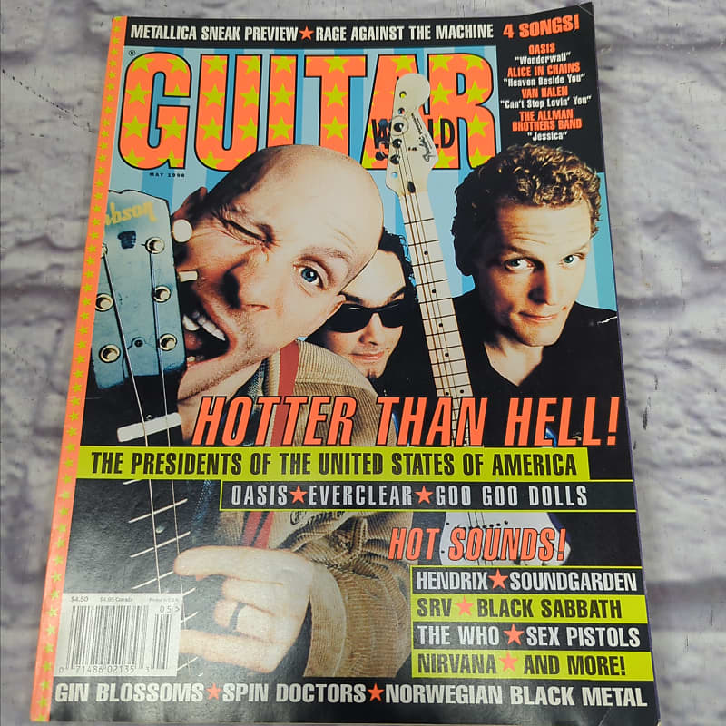 Guitar World May 1996 The Presidents of the United States of | Reverb