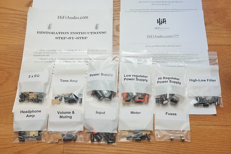 Sansui CA-3000 restoration kit filter capacitor repair rebuild fix  			