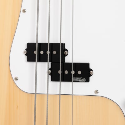 Glarry GP II Electric Bass Guitar with Wilkinson Pickup, Warwick Bass Strings, Bone Nut 2020s Burlyw image 2