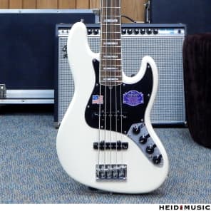 Fender American Deluxe Jazz Bass V - Floor Model (Olympic White) image 1