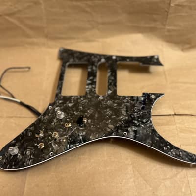 Ibanez RG Pickguard without pickups heavily modded! - black pearloid Excellent Condition image 1