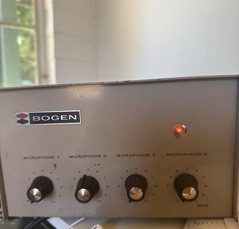 Bogen MX6A - Gray Tube Mixer / Preamp  			