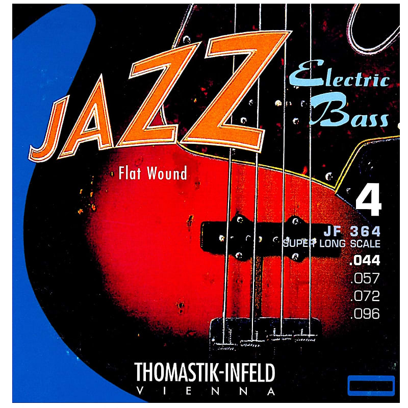 Thomastik-Infeld JF364 Jazz Flat Wound Nickel Roundcore Bass Strings - Medium (.44 - .96) imagen 1