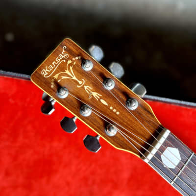 Kansas W-180 acoustic guitar 1970’s - Mahogany original vintage Matsumoku MIJ Japan Martin clone copy image 3