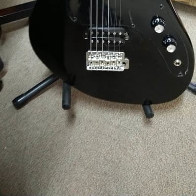 AriaPro 2 Jet B'Tone -Baritone Guitar - Gloss Black image 3