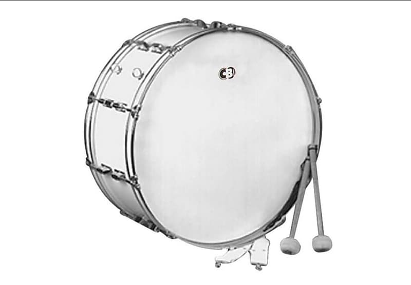 CB Drums Cb700 14x24 Bass Drum-White 3657 image 1