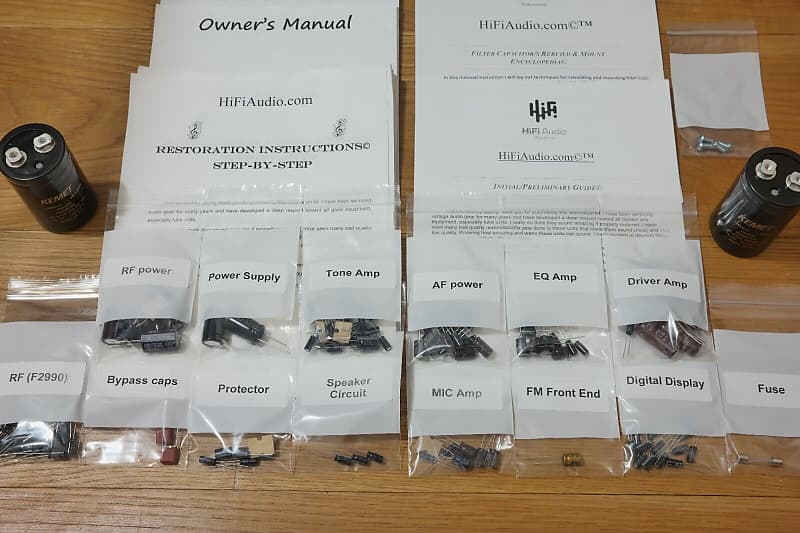 Sansui G8700 restoration kit filter capacitor repair rebuild fix  			