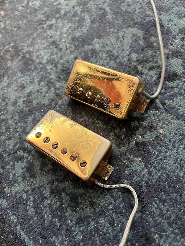 Gibson Super Humbuckers Set 1979 - Tarbacks - Gold | Reverb