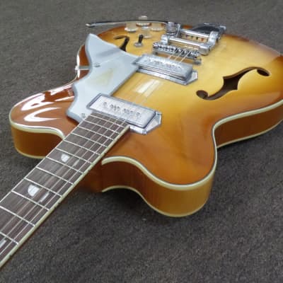 Kay "Barely Used" Reissue Ice Tea "Jazz II" Electric Guitar FREE $250 Case- K775VS-Clapton's Choice image 14