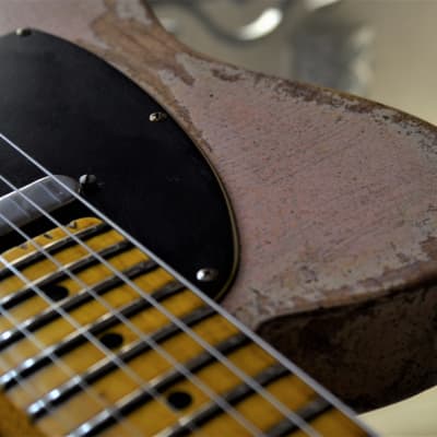 Fender American Telecaster Heavy Relic Nitro Shell Pink  w/ Maple Neck image 15