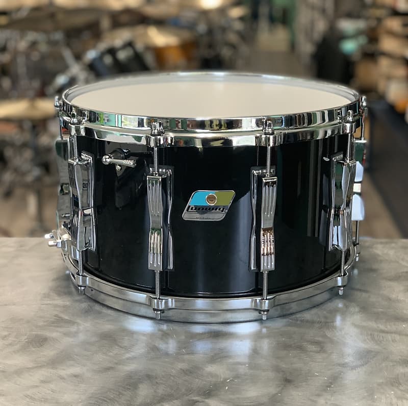 Ludwig 8x14 Classic Maple Snare Drum Sable Black Die Cast | Reverb