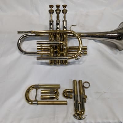 Buescher Super Aristocrat Cornet - Nickel Bell/ Lacquer | Reverb