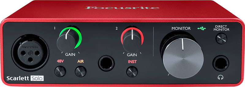 Focusrite Scarlett Solo USB 2.0 Audio Interface | Reverb