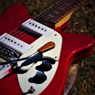 Micro-Frets Spacetone 1971 Red Transparent. VERY RARE. Excellent Guitar. MicroFrets custom guitar. image 13
