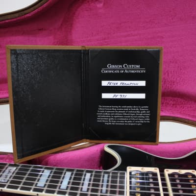 Gibson Custom Shop Peter Frampton Signature Les Paul 2020 Ebony image 4