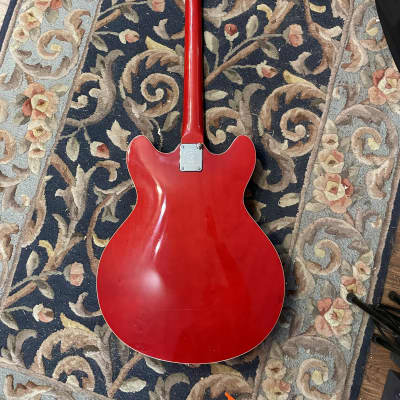 Oscar Schmidt by Washburn Delta King OE30 Cherry Red image 9