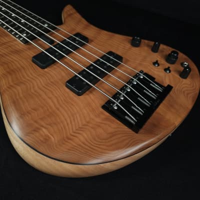 Fodera Emperor 5 String Standard Special Chambered, Flamed Redwood image 12