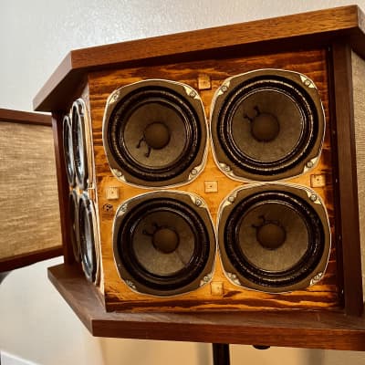 Bose 901 Series I 1968 Direct Reflecting Speakers w/ Equalizer, Original Boxes, & Tulip Stands image 7