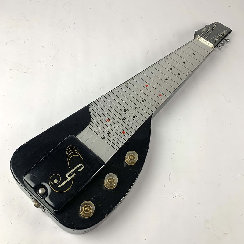 Gibson Century 6 Lap Steel in factory Black , with original Gibson Hardshell case image 1