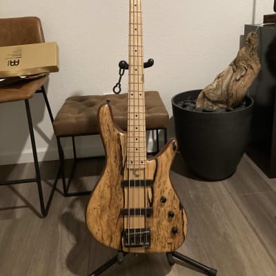 Sugi Night Breeze 4 (NB4) Bass Guitar, Spalted Pale Moon Ebony Top, Custom Build (2015) for sale