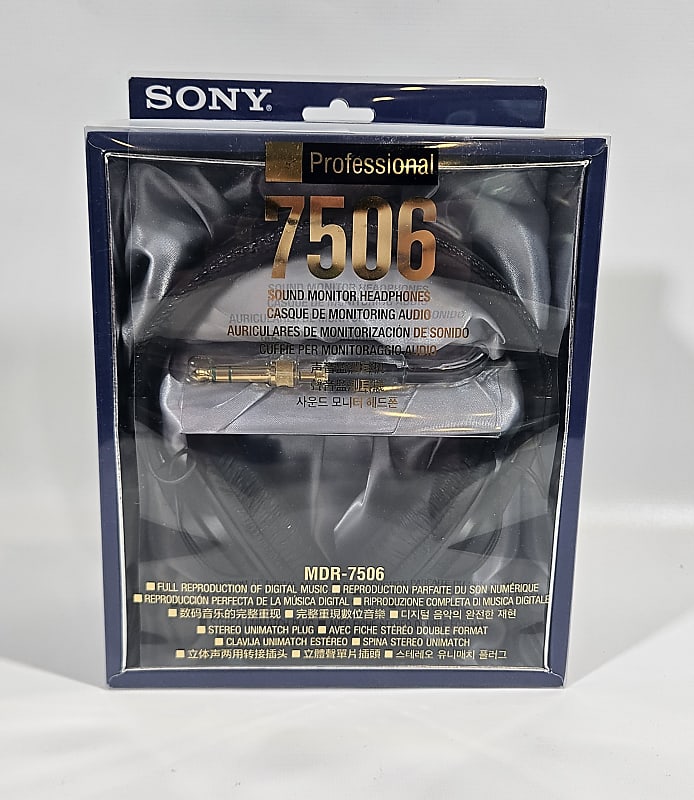 Sony MDR-7506 Studio Headphones - Black  			