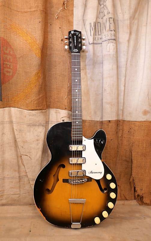 Harmony Rocket H59 Triple 1966 Sunburst H-59 | Reverb