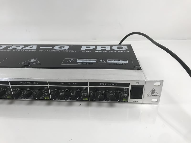 Behringer Ultra-Q Pro PEQ2200 5 Band Parametric Equalizer | Reverb UK
