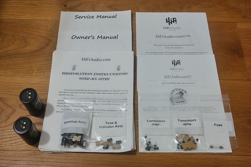 Pioneer SA-7800 II restoration kit filter capacitor repair rebuild fix  			