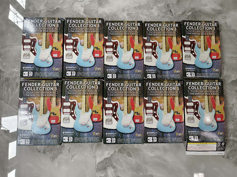 F-Toys Fender Guitar Collection 3 1/8 Scale Model *Complete