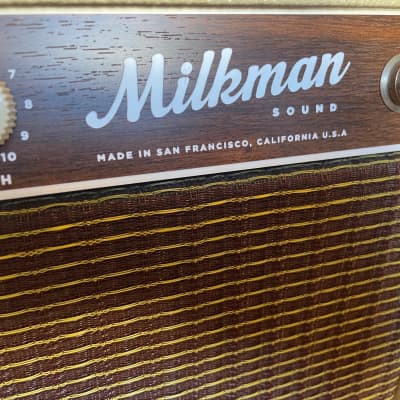 Milkman Creamer 20-Watt 1x12" Guitar Combo with Jupiter Ceramic Speaker 2015 - Blonde/Oxblood image 2
