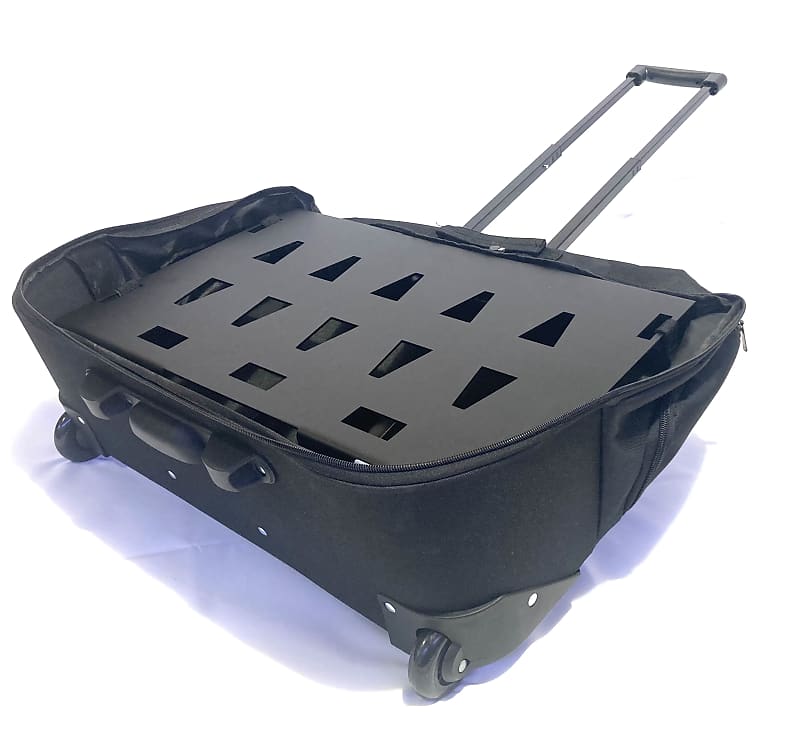 Large Pedalboard Aluminum Alloy pedalboard with wheels and Reverb