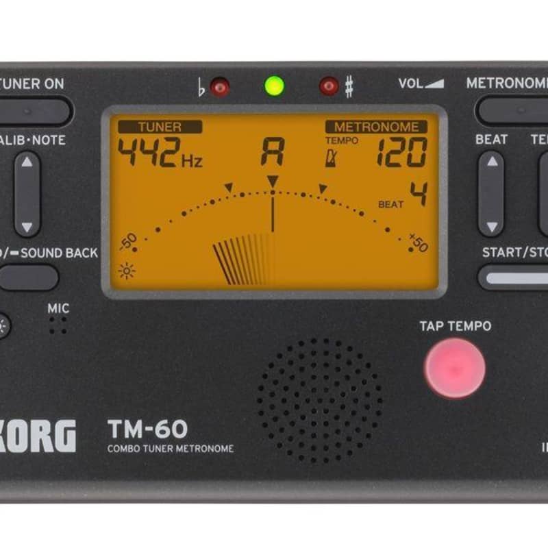 Photos - Guitar Accessory Korg TM60 Black Combo Tuner Metronome Black Black new 