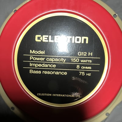 Celestion G12H Redback 8 ohms 150 watts 2023 - Red / Gold image 3