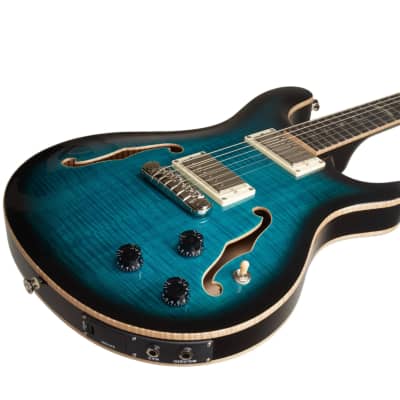 PRS SE Hollowbody II Piezo-Peacock Blue image 3
