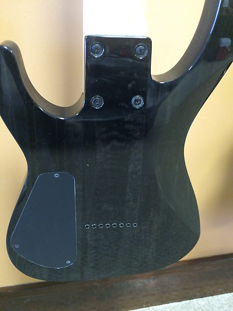 Jackson JS32-8 Dinky DKA QM 8-String Electric Guitar Transparent Black