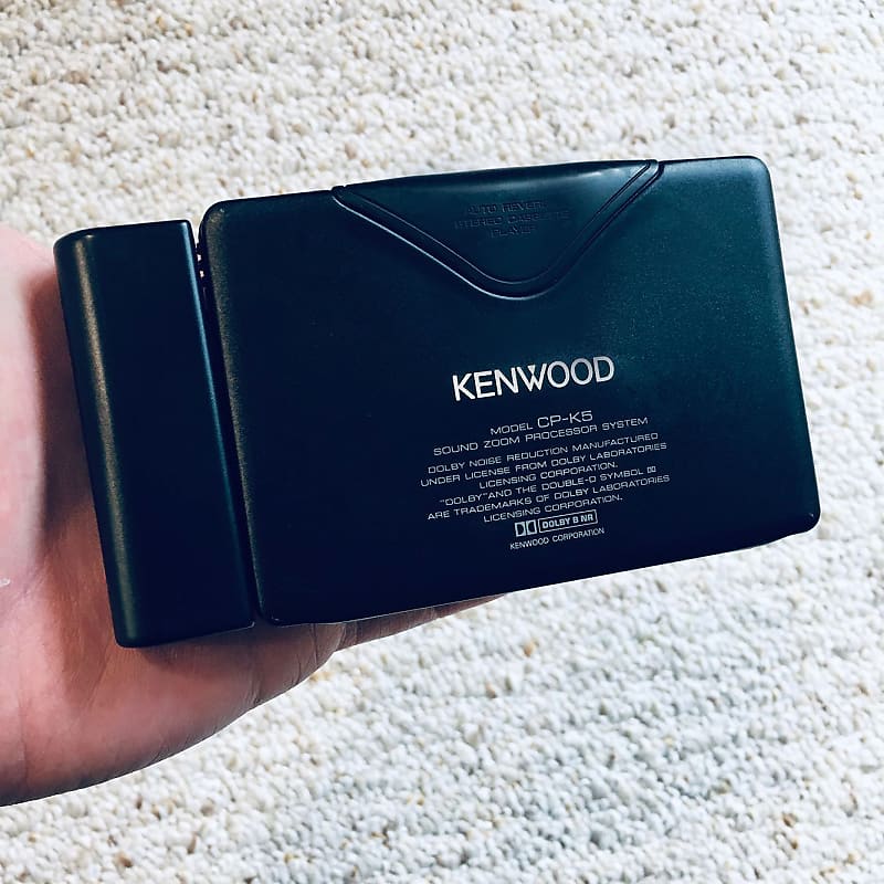 KENWOOD CP-K5 Walkman Cassette Player, Excellent Cool Gun Black ! For  Display or Repair !