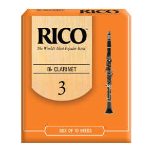 Rico RCA1030 Bb Clarinet Reeds - Strength 3.0 (10-Pack)