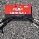 NEW Paul Reed Smith PRS Guitar Black 6in Classic Patch Cable 2 Pack