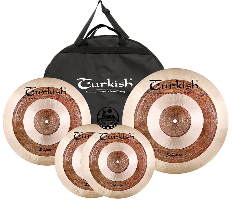 Turkish Sehzade Cymbal Pack Box Set (14HH-16C-20R) image 1