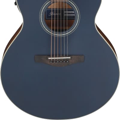 Ibanez AE100 Acoustic Electric Guitar Dark Tide Blue Flat for sale