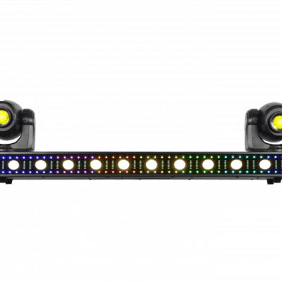 JMAZ Versa Flex Bar All-In-One DJ Lighting System w 2 Moving Heads