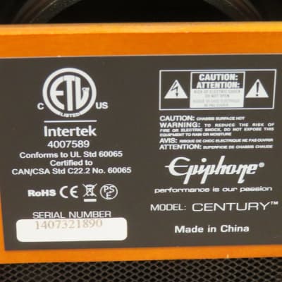 Epiphone Electar Century Amp Guitar Combo Amplifier (Cleveland, OH) image 5