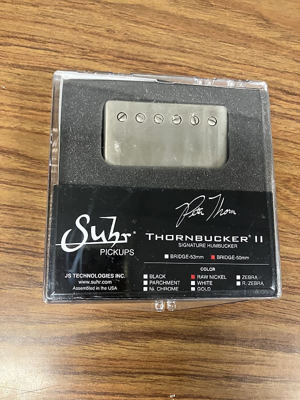 ギター SUHR Thornbucker Bridge 50mm Raw Nickel Suhr Thornbucker II Pickup, Bridge, Raw Nickel, 50mm