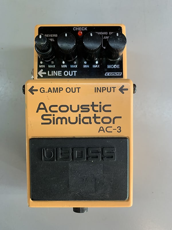 Boss AC-3 Acoustic Simulator (Dark Gray Label) 2006 - Present - Yellow