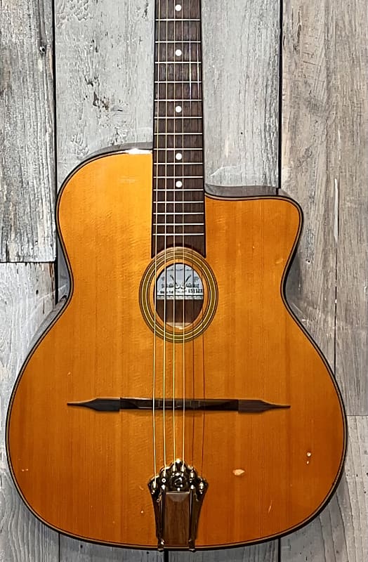 Gitano O5 Acoustic Gypsy Jazz Guitar, Fresh Setup Includes Reverb
