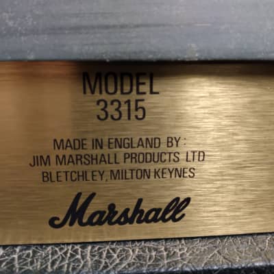 1988 Marshall 3315 150 Watt Amplifier Head RARE 800 Era Solid State UK Made image 9