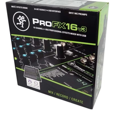 Mackie ProFX16v3 16-Channel 4-Bus Professional Effects Mixer w/USB ProFX16 v3 image 4