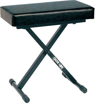 Quik Lok Deluxe Keyboard Bench with Large Thick Seat Cushion - BX-718-U image 1
